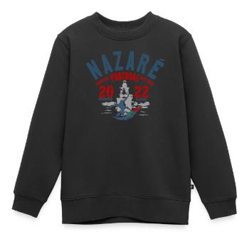 Nazaré Portugal champion league - Sweat Premium enfant bio - noir - Devant - AI Model Kid Female (0cm)