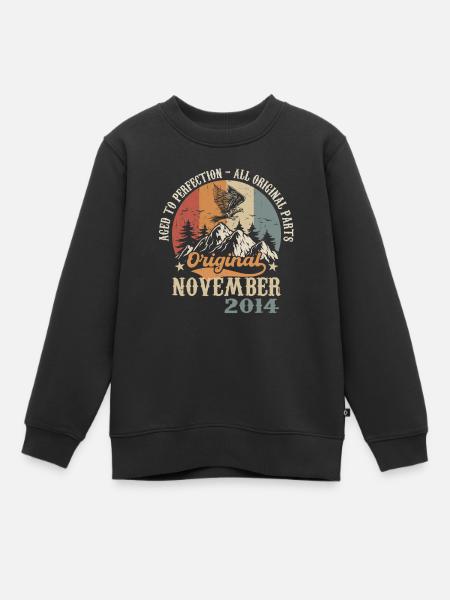 Birthday in November 2014 - November 2014 - Premium børne sweatshirt økologisk - sort