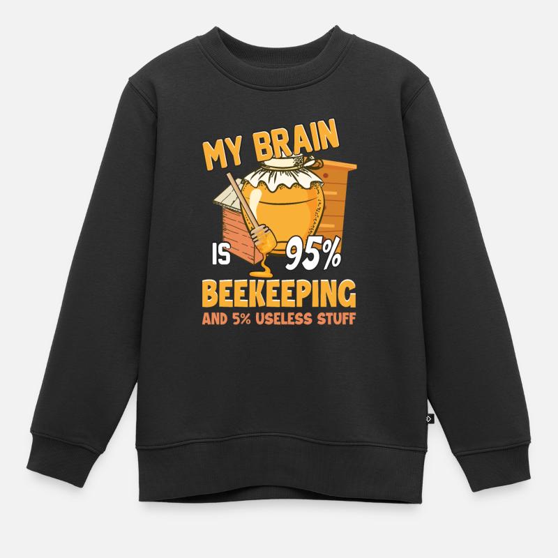 Beekeeper Bee Bee Bee beekeeper - Kids Premium Organic Sweatshirt - black