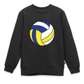 Volleyball Ball - Kinder Premium Organic Sweatshirt - Schwarz - Vorne - AI Model Kid Female (0cm)