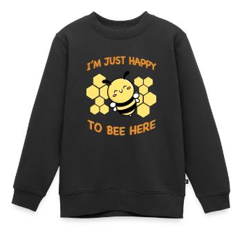 Biene Bienchen Imker - Kinder Premium Organic Sweatshirt - Schwarz - Vorne - AI Model Kid Female (0cm)