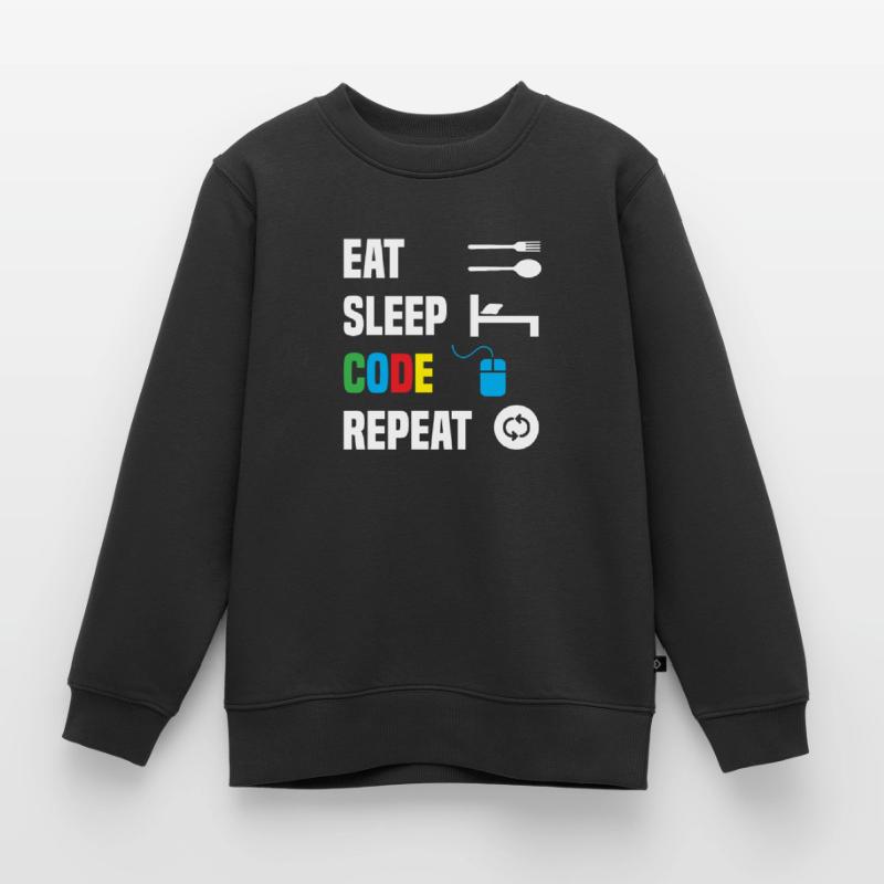 Code Codierung Coder Kodierung Informatiker Kinder Premium Organic Sweatshirt