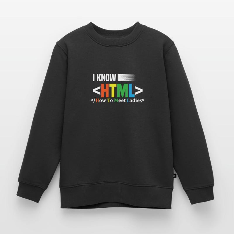 Code Encodage Codeur Codage Informaticien Sweat Premium enfant bio