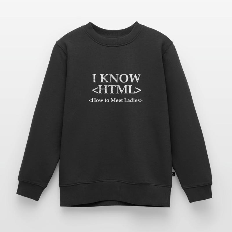 Code Codierung Coder Kodierung Informatiker Kinder Premium Organic Sweatshirt