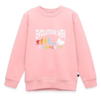Rasenmäher Roboter Rasen Mähen Mähroboter - Kinder Premium Organic Sweatshirt - Rosa - Vorne - AI Model Kid Female (0cm)