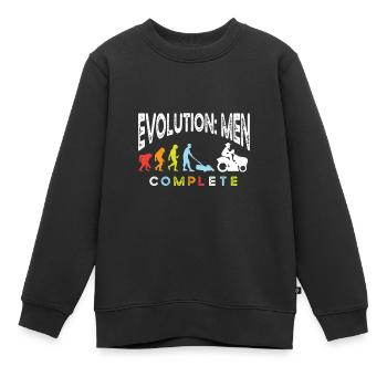 Tondeuse à gazon Robot Tondeuse à gazon Robot Tondeuse à gazon - Sweat Premium enfant bio - noir - Devant - AI Model Kid Female (0cm)