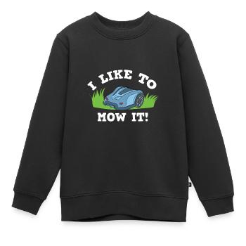 Tondeuse à gazon Robot Tondeuse à gazon Robot Tondeuse à gazon - Sweat Premium enfant bio - noir - Devant - AI Model Kid Female (0cm)