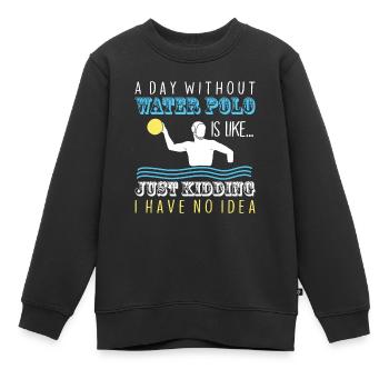 Water Polo Waterpolo - Kinder Premium Organic Sweatshirt - Schwarz - Vorne - AI Model Kid Female (0cm)