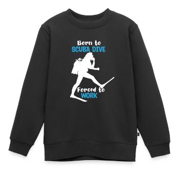 Diver Diver Sea Snorkeling Réservoir de plongée - Sweat Premium enfant bio - noir - Devant - AI Model Kid Female (0cm)