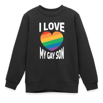 Gay Homosexuell Schwul Lespisch LGBT - Kinder Premium Organic Sweatshirt - Schwarz - Vorne - AI Model Kid Female (0cm)