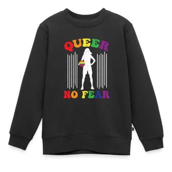 Gay Homosexuell Schwul Lespisch LGBT - Kinder Premium Organic Sweatshirt - Schwarz - Vorne - AI Model Kid Female (0cm)
