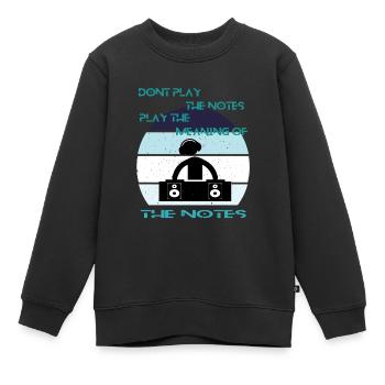 DJ Discjockey Diskjockey Auflegen Club - Kinder Premium Organic Sweatshirt - Schwarz - Vorne - AI Model Kid Female (0cm)