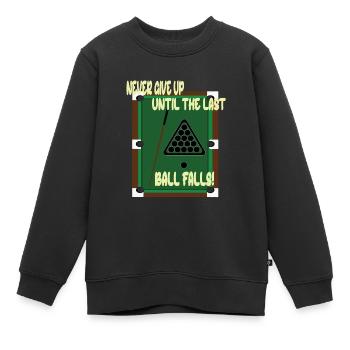 Billard Billard Boule De billard Triangle de billard Kö - Sweat Premium enfant bio - noir - Devant - AI Model Kid Female (0cm)