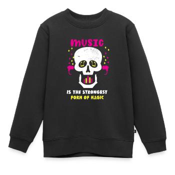 DJ Discjockey Diskjockey Auflegen Club - Kinder Premium Organic Sweatshirt - Schwarz - Vorne - AI Model Kid Female (0cm)
