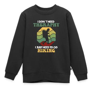 Klettern Kletterer Berge Kletterwand Kletterdad - Kinder Premium Organic Sweatshirt - Schwarz - Vorne - AI Model Kid Female (0cm)