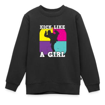 Arts martiaux Autodéfense Arts martiaux - Sweat Premium enfant bio - noir - Devant - AI Model Kid Female (0cm)