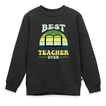 Lehrer Lehrerin Grundschulleher Oberschullehrer - Kinder Premium Organic Sweatshirt - Schwarz - Vorne - AI Model Kid Female (0cm)