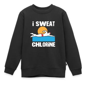 Nageurs Natation 50 mètres piste Brasse - Sweat Premium enfant bio - noir - Devant - AI Model Kid Female (0cm)
