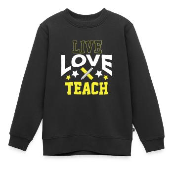 Lehrer Lehrerin Grundschulleher Oberschullehrer - Kinder Premium Organic Sweatshirt - Schwarz - Vorne - AI Model Kid Female (0cm)