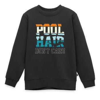 Schwimmer Schwimmen 50 Meter Bahn Brustschwimmen - Kinder Premium Organic Sweatshirt - Schwarz - Vorne - AI Model Kid Female (0cm)