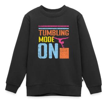 Gymnastik Turnen Barren Trampolin Ringe Turner - Kinder Premium Organic Sweatshirt - Schwarz - Vorne - AI Model Kid Female (0cm)