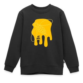 Soyez joyeux - Abeille - abstrait - Art graphique - Sweat Premium enfant bio - noir - Devant - AI Model Kid Female (0cm)