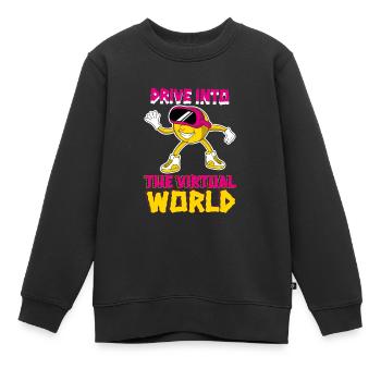 VR Brille Virtual Reality Gaming - Kinder Premium Organic Sweatshirt - Schwarz - Vorne - AI Model Kid Female (0cm)