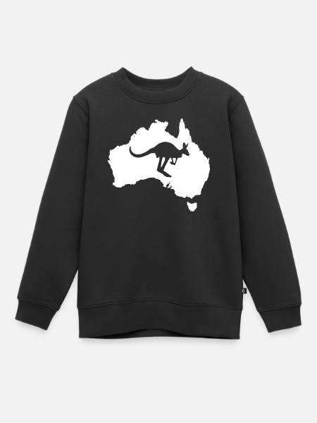 Australie - Sweat Premium enfant bio - noir
