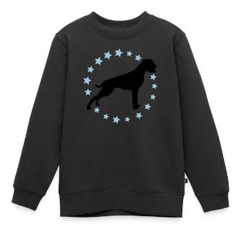 Boxer Sternenkreis 2 farb - Kinder Premium Organic Sweatshirt - Schwarz - Vorne - AI Model Kid Female (0cm)