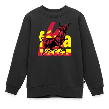 Feria 2 - Kinder Premium Organic Sweatshirt - Schwarz - Vorne - AI Model Kid Female (0cm)