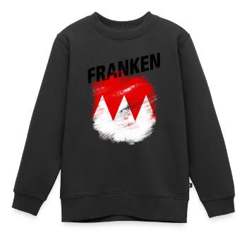 Franken - Kinder Premium Organic Sweatshirt - Schwarz - Vorne - AI Model Kid Female (0cm)