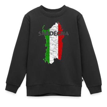Shirt Sardaigne Sardegna - Sweat Premium enfant bio - noir - Devant - AI Model Kid Female (0cm)