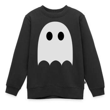 Gespenst - Kinder Premium Organic Sweatshirt - Schwarz - Vorne - AI Model Kid Female (0cm)