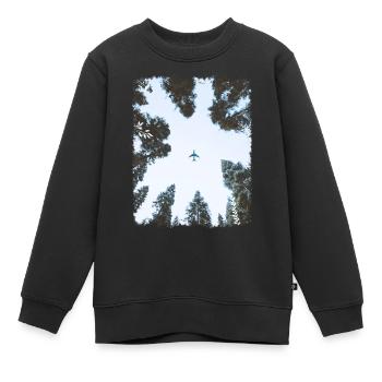 Forêt - Sweat Premium enfant bio - noir - Devant - AI Model Kid Female (0cm)