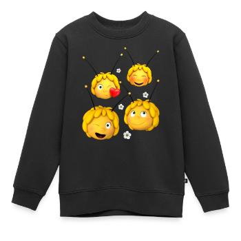 Biene Maja Emotionen - Kinder Premium Organic Sweatshirt - Schwarz - Vorne - AI Model Kid Female (0cm)