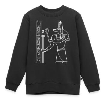 Égypte - Sweat Premium enfant bio - noir - Devant - AI Model Kid Female (0cm)