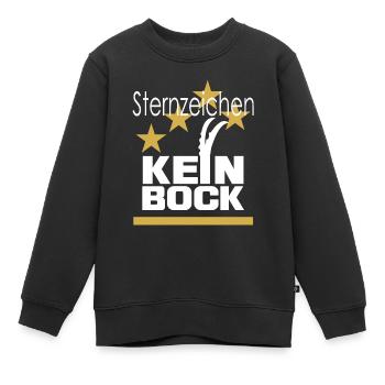 sternzeichen kein bock geschenkidee - Kinder Premium Organic Sweatshirt - Schwarz - Vorne - AI Model Kid Female (0cm)