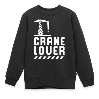 Kran Liebhaber Kranführer Kranfahrer Krane - Kinder Premium Organic Sweatshirt - Schwarz - Vorne - AI Model Kid Female (0cm)