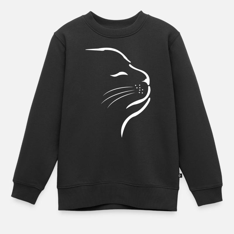 Chats Chats - Sweat Premium enfant bio - noir