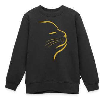 Katze Katzen - Kinder Premium Organic Sweatshirt - Schwarz - Vorne - AI Model Kid Female (0cm)