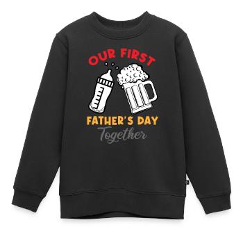 FATHER'S DAY - Kinder Premium Organic Sweatshirt - Schwarz - Vorne - AI Model Kid Female (0cm)