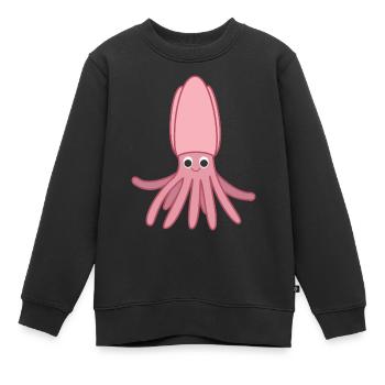 Tintenfisch - Kinder Premium Organic Sweatshirt - Schwarz - Vorne - AI Model Kid Female (0cm)