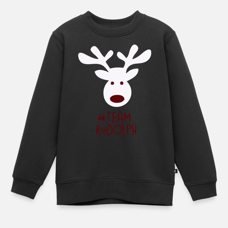 Équipe Rudolf - Sweat Premium enfant bio - noir