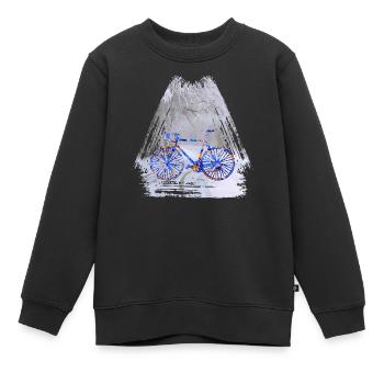 fahrrad winter e 112 - Kinder Premium Organic Sweatshirt - Schwarz - Vorne - AI Model Kid Female (0cm)