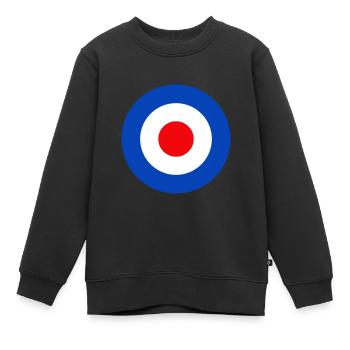 Emblème du mod - Sweat Premium enfant bio - noir - Devant - AI Model Kid Female (0cm)