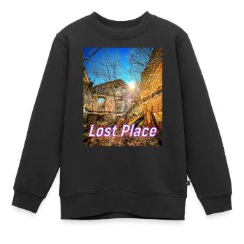 Lost Place Tour - Die alte Schmiede - Kinder Premium Organic Sweatshirt - Schwarz - Vorne - AI Model Kid Female (0cm)