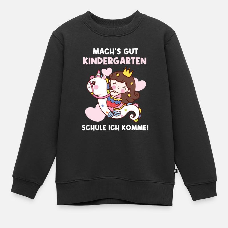 Einschulung Schulkind Erstklässler Schulbeginn - Kinder Premium Organic Sweatshirt - Schwarz