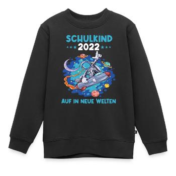 Einschulung Schulkind Erstklässler Schulanfang - Kinder Premium Organic Sweatshirt - Schwarz - Vorne - AI Model Kid Female (0cm)