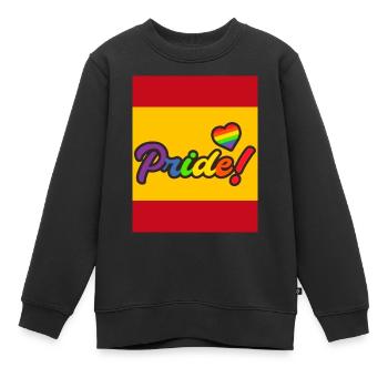 Gay Pride - Kinder Premium Organic Sweatshirt - Schwarz - Vorne - AI Model Kid Female (0cm)