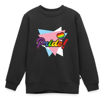 Trans Stolz - Kinder Premium Organic Sweatshirt - Schwarz - Vorne - AI Model Kid Female (0cm)